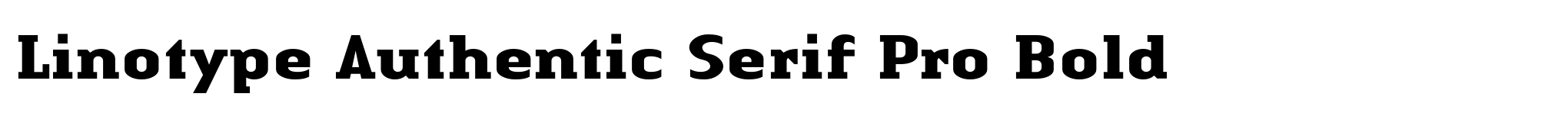 Linotype Authentic Serif Pro Bold image